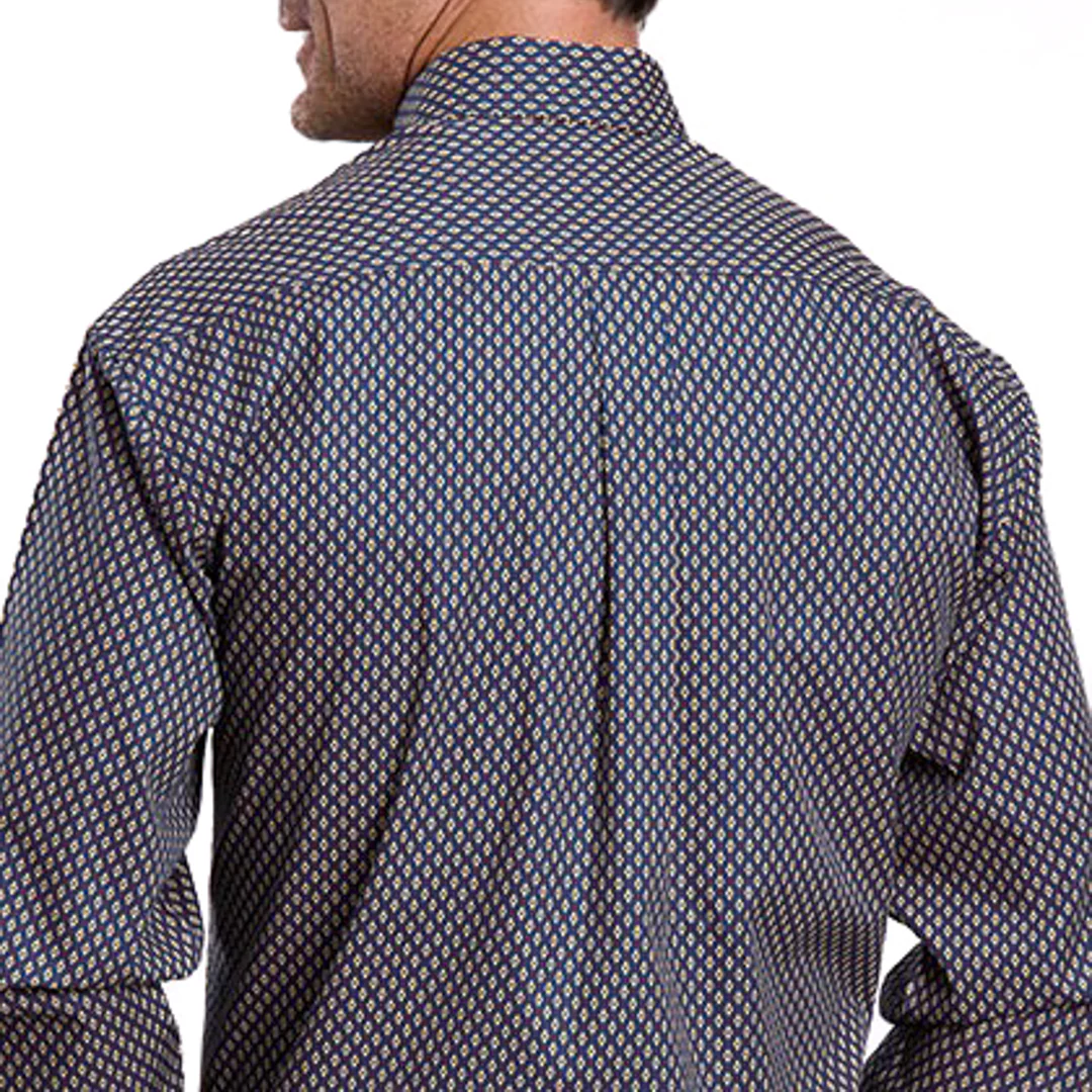 Stetson Men's Geometric Print Long Sleeve Button Shirt - Image 2