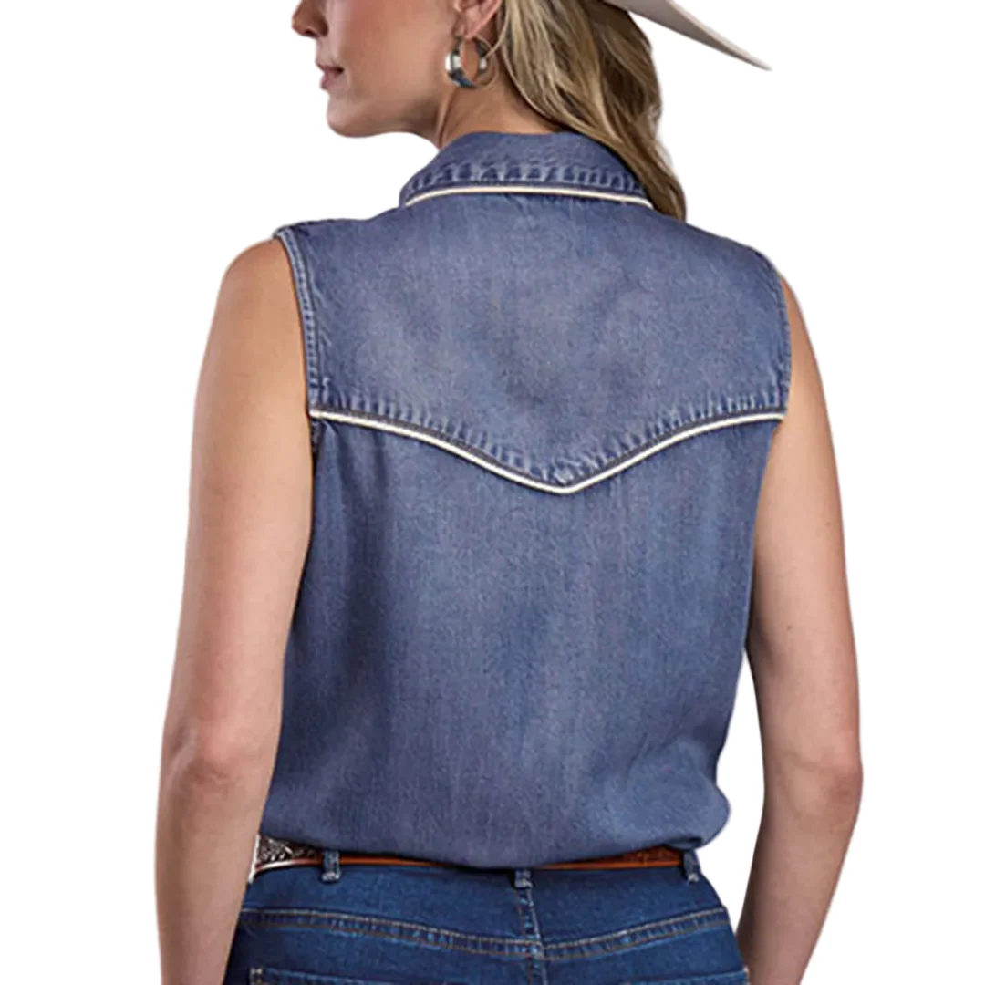 Stetson Women's Sleeveless Snap Shirt - Image 2