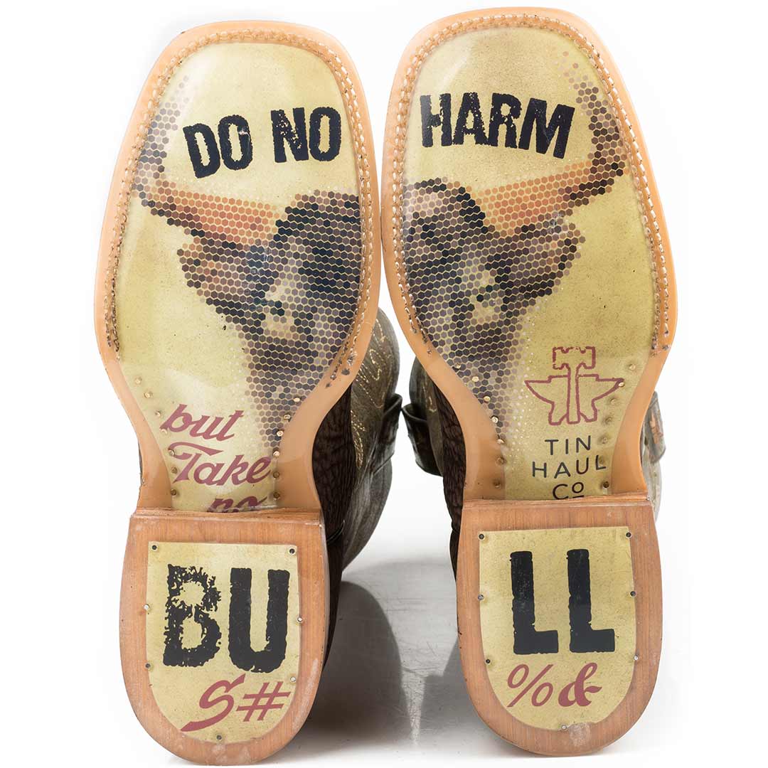 Tin Haul Men's Do No Harm Sole Cowboy Boots - Image 2