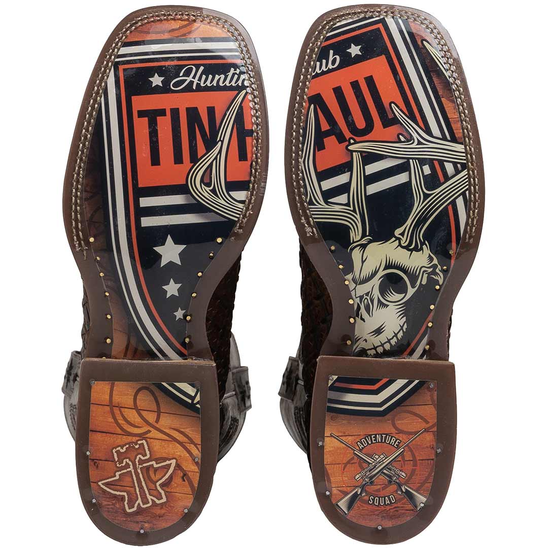 Tin Haul Men's Hunting Club Cowboy Boots - Image 8
