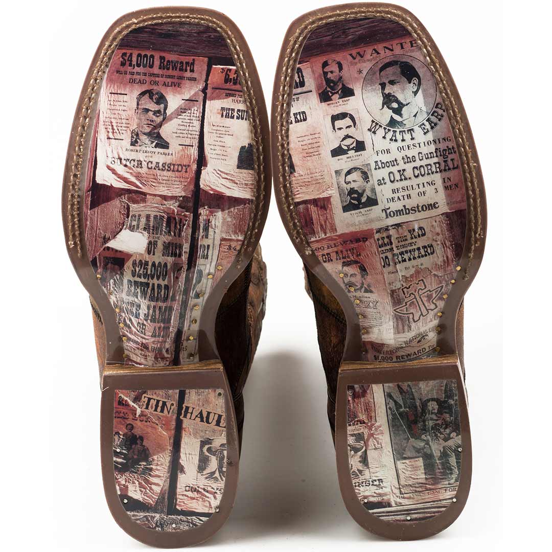 Tin Haul Men's Wanted Sole Cowboy Boots - Image 2