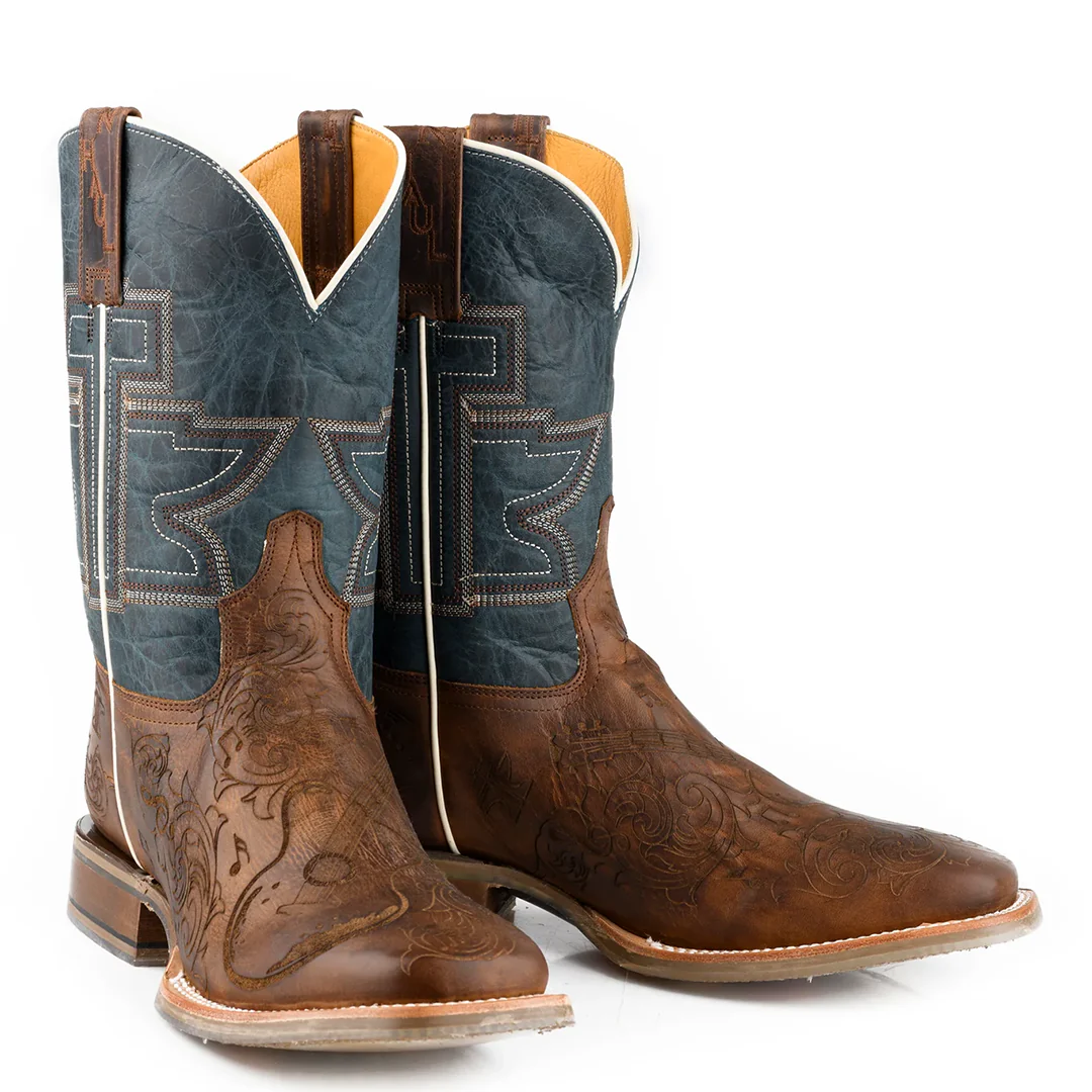 Tin Haul Men's Guitar Rock On Cowboy Boots - Image 4