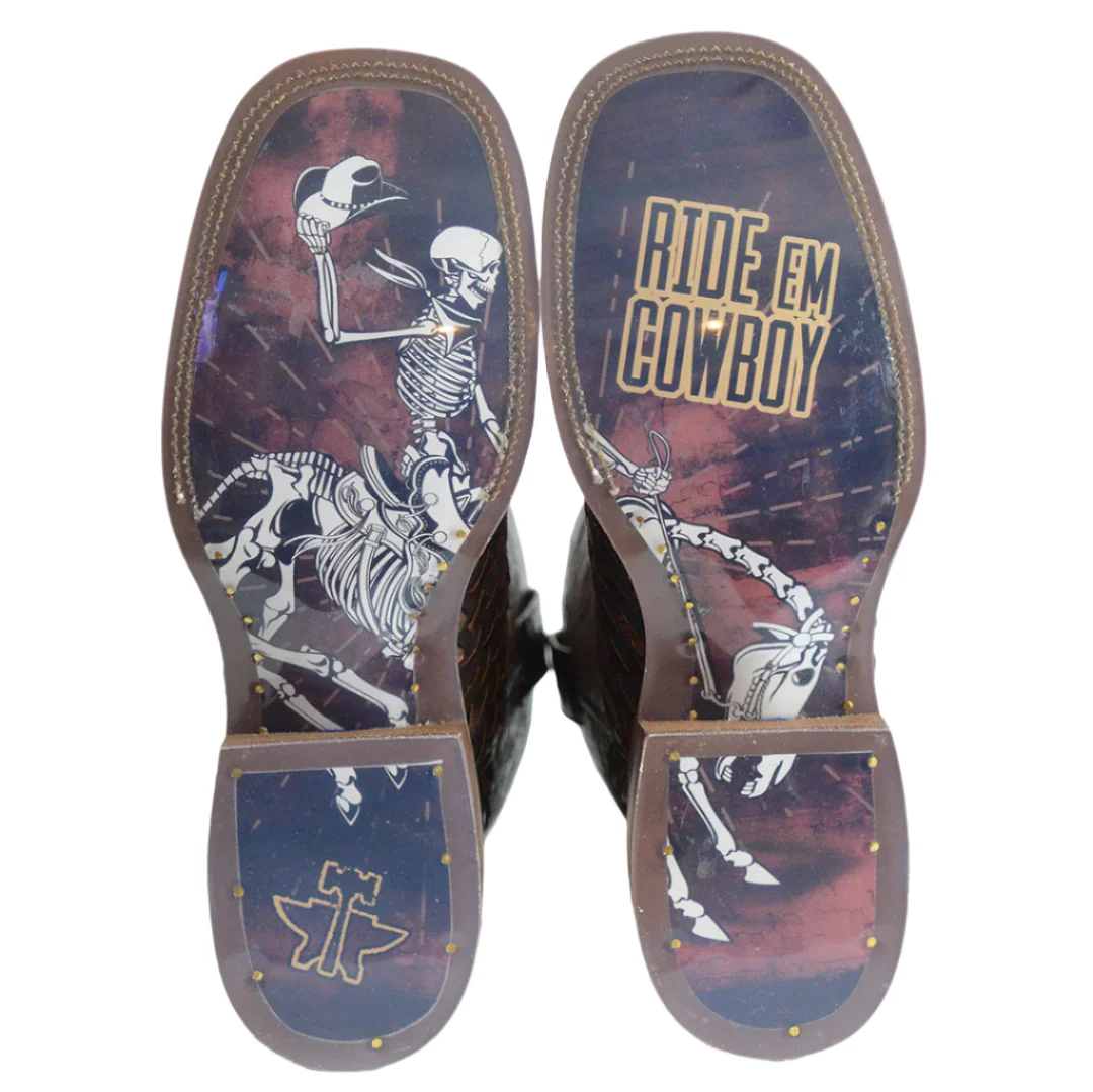 Tin Haul Men's Lacer With X-Ray Sole Cowboy Boots - Image 3