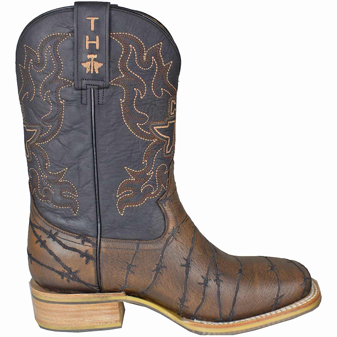 Tin Haul Men's Longhorn Lights Out Cowboy Boots - Image 3