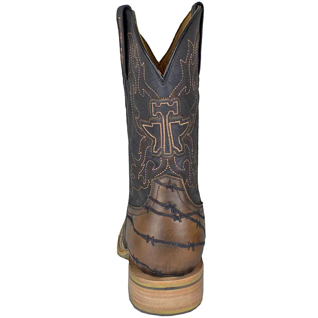 Tin Haul Men's Longhorn Lights Out Cowboy Boots - Image 5