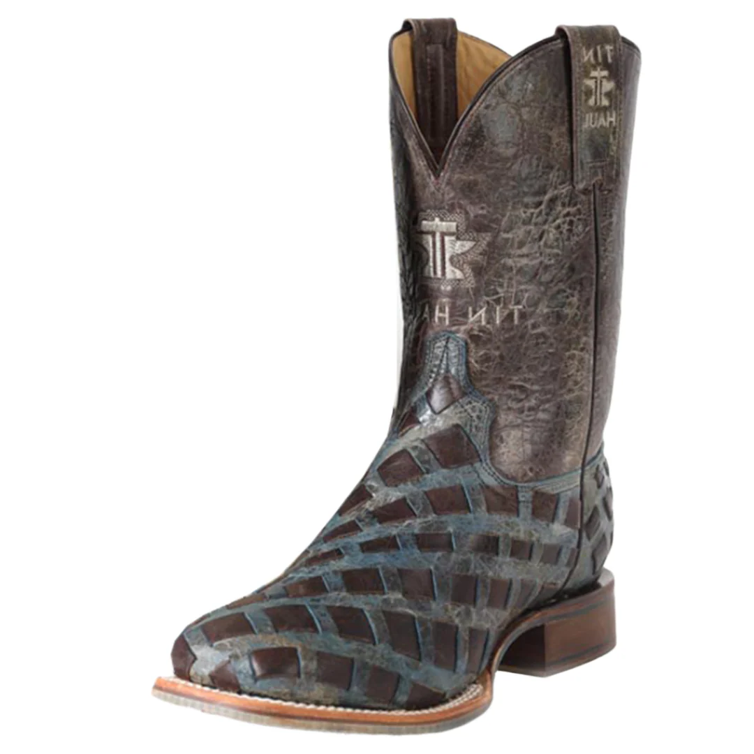 Tin Haul Men's Never Give Up Cowboy Boots - Image 2