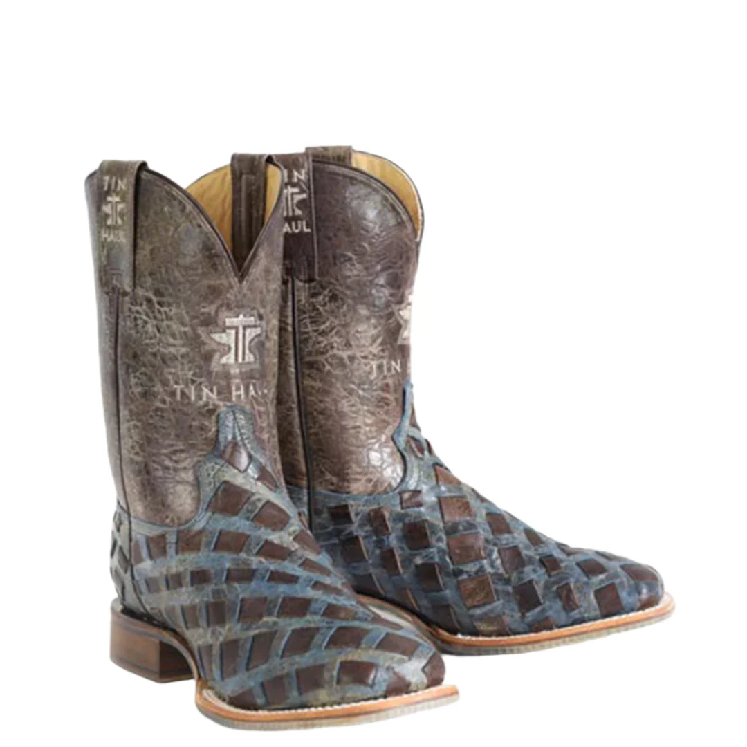 Tin Haul Men's Never Give Up Cowboy Boots - Image 4