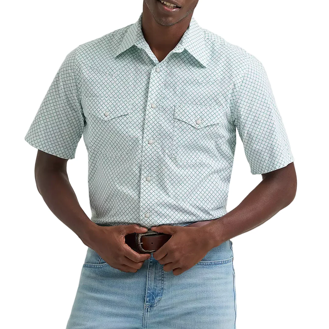 Wrangler Men's 20X Competition Advanced Comfort Short Sleeve Snap Shirt