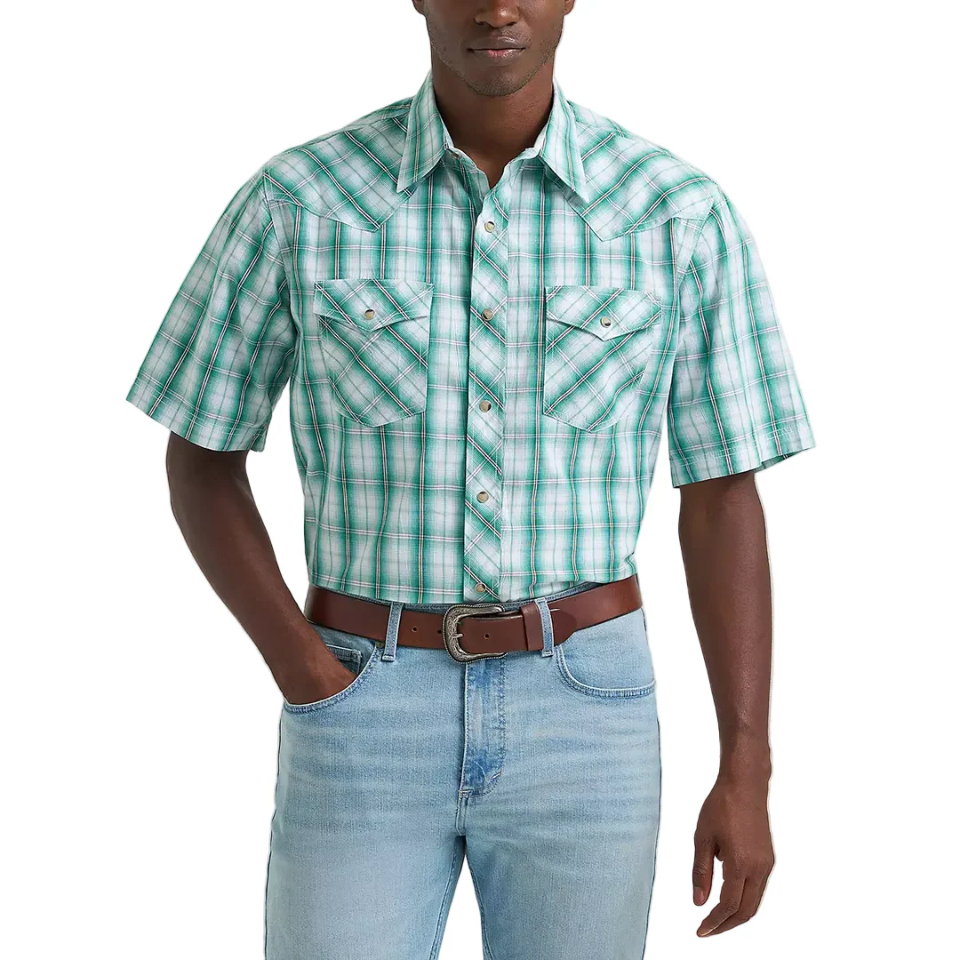 Wrangler Men's 20X Competition Advanced Comfort Short Sleeve Snap Shirt