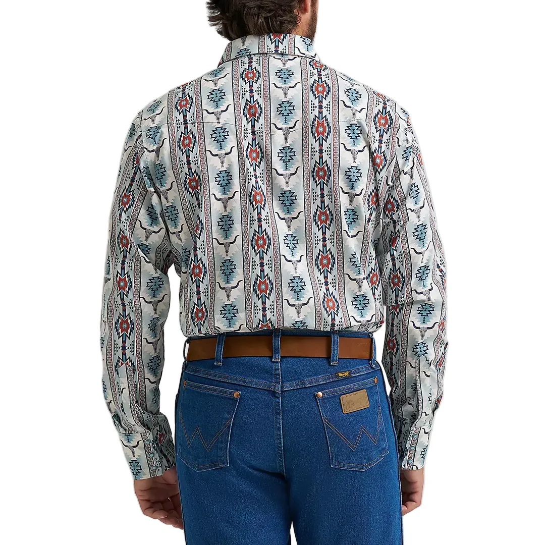 Wrangler Men's Checotah Western Long Sleeve Snap Shirt - Image 2