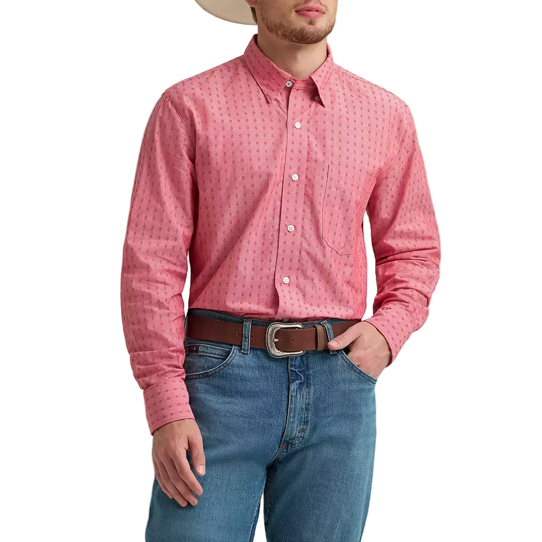 Wrangler Men's Cody Johnson Long Sleeve Button Shirt