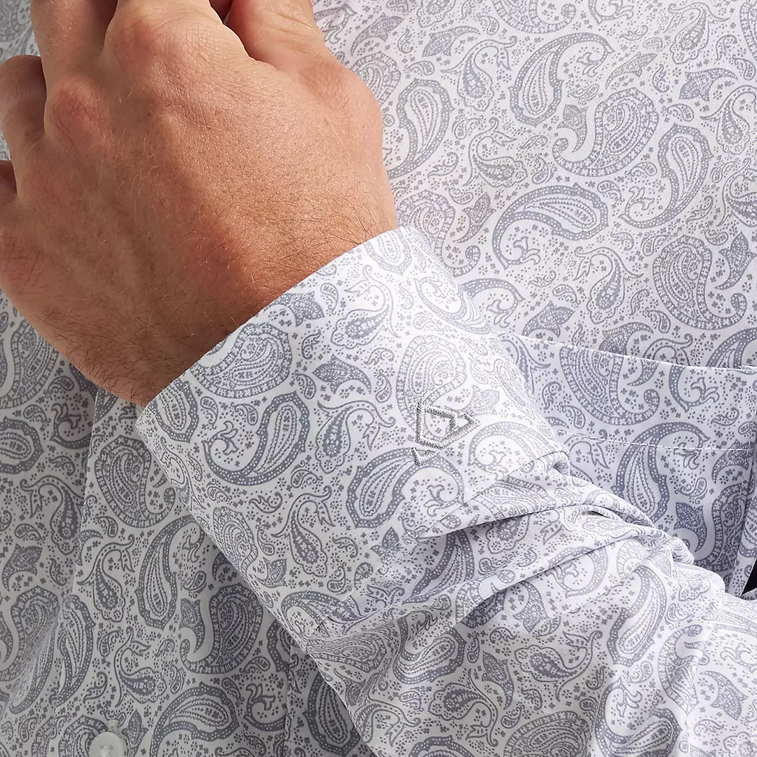 Wrangler Men's Cody Johnson Paisley Long Sleeve Button Shirt - Image 3