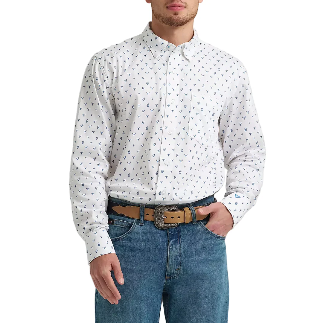 Wrangler Men's Cody Johnson Long Sleeve Button Shirt