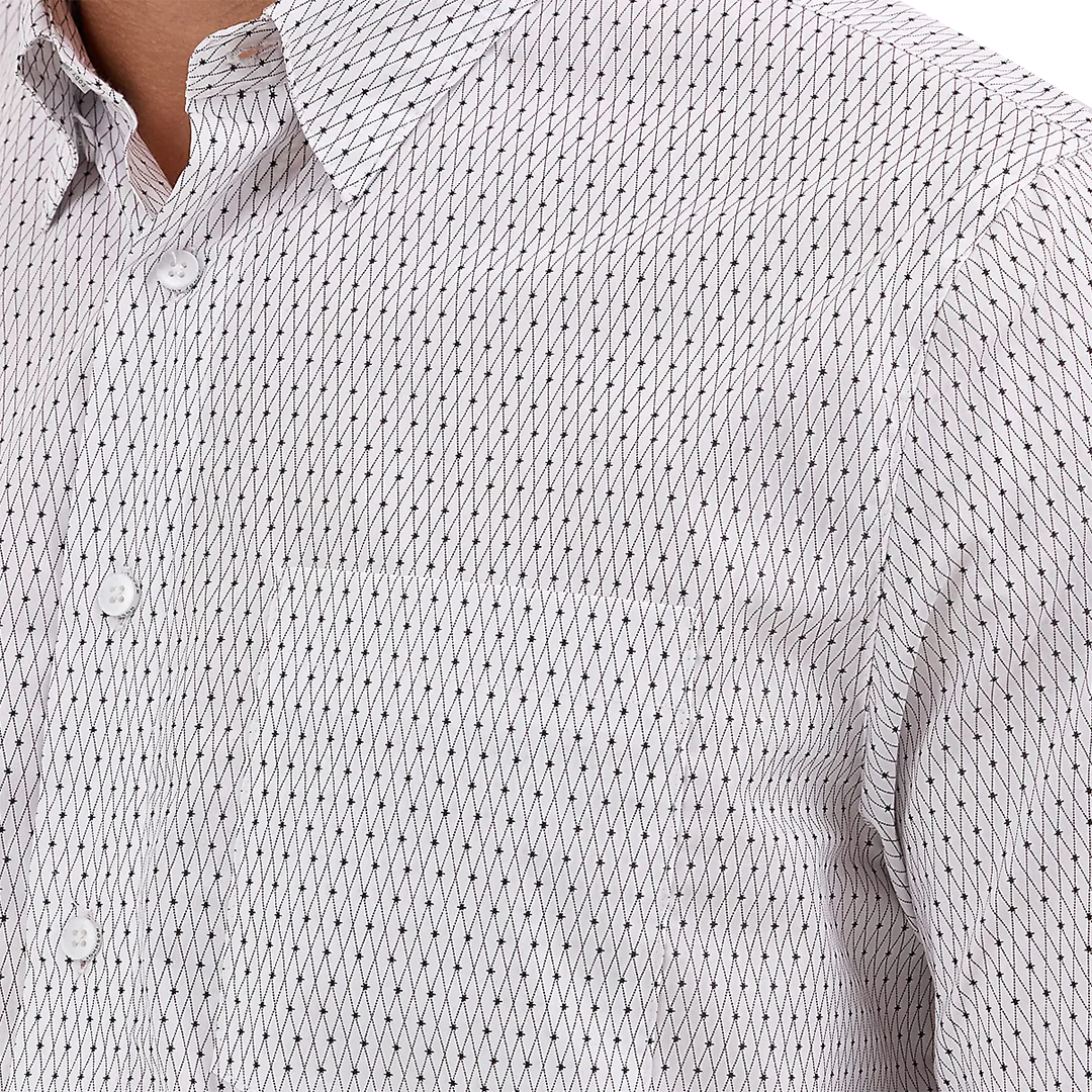 Wrangler Men's Cody Johnson Long Sleeve One Pocket Button Down Shirt - Image 4