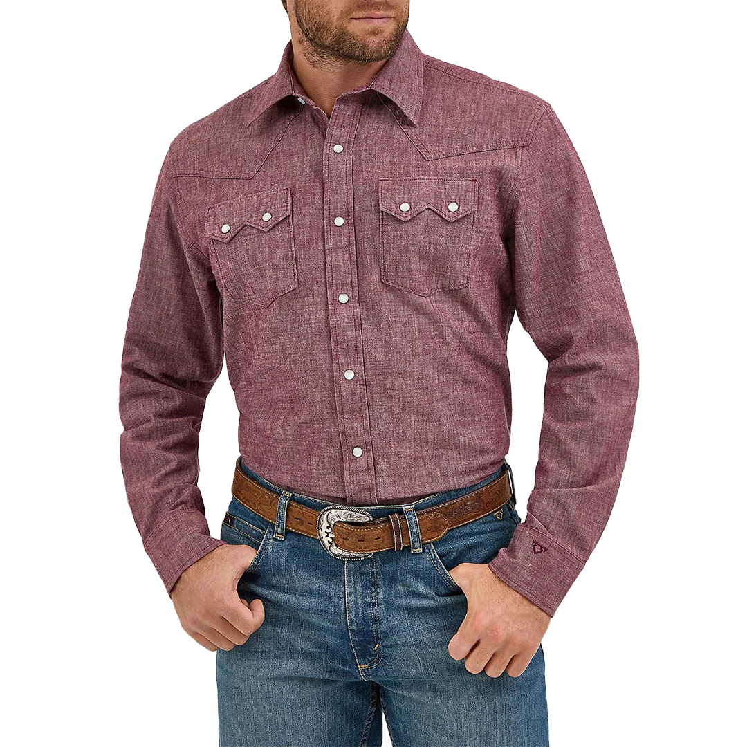 Wrangler Men's Cody Johnson Long Sleeve Snap Shirt