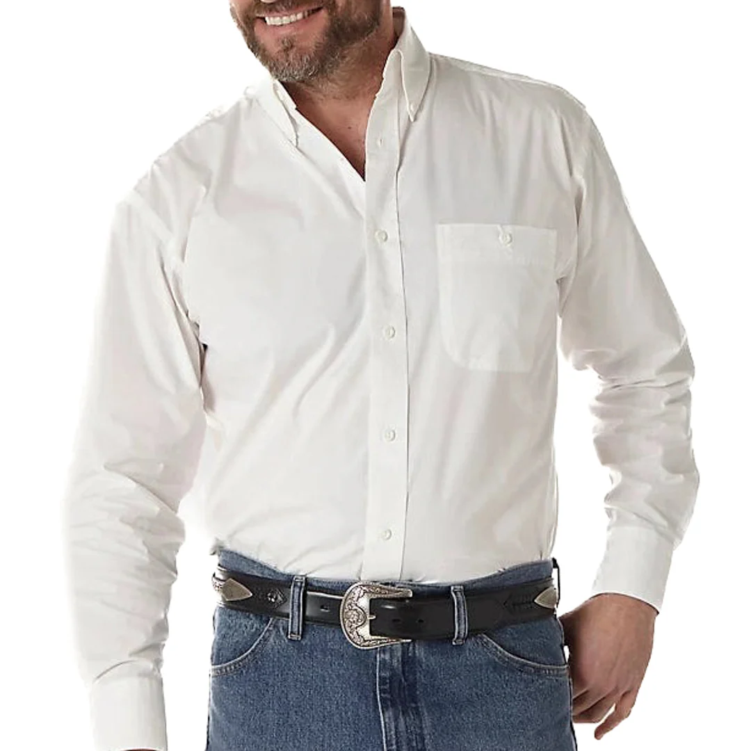 Wrangler Men's George Strait Long Sleeve Button-Down Shirt
