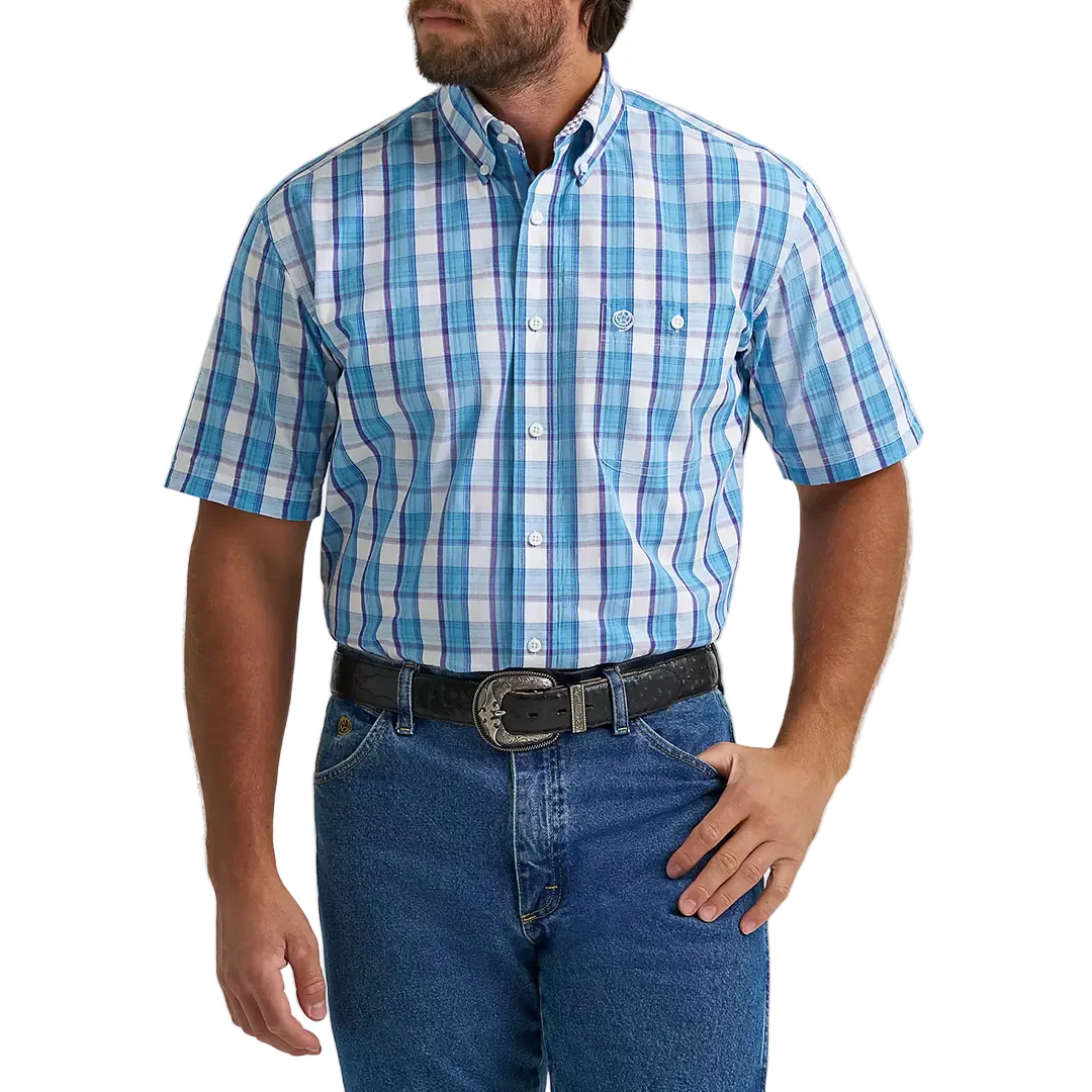 Wrangler Men's George Strait Short Sleeve Button Shirt