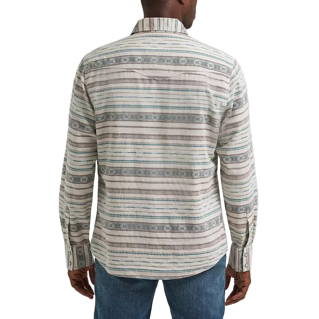 Wrangler Men's Retro Serape Long Sleeve Snap Shirt - Image 2