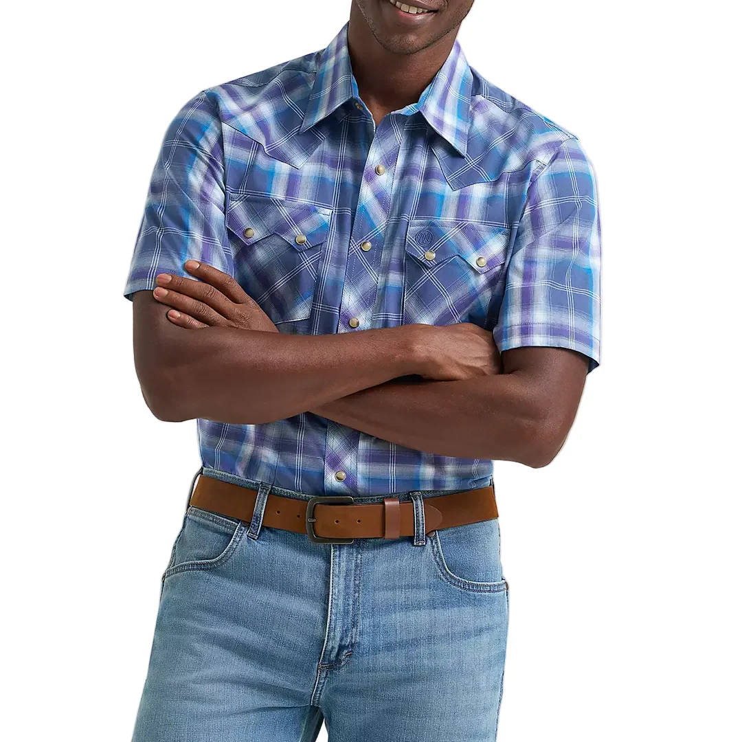 Wrangler Men's Retro Short Sleeve Snap Shirt