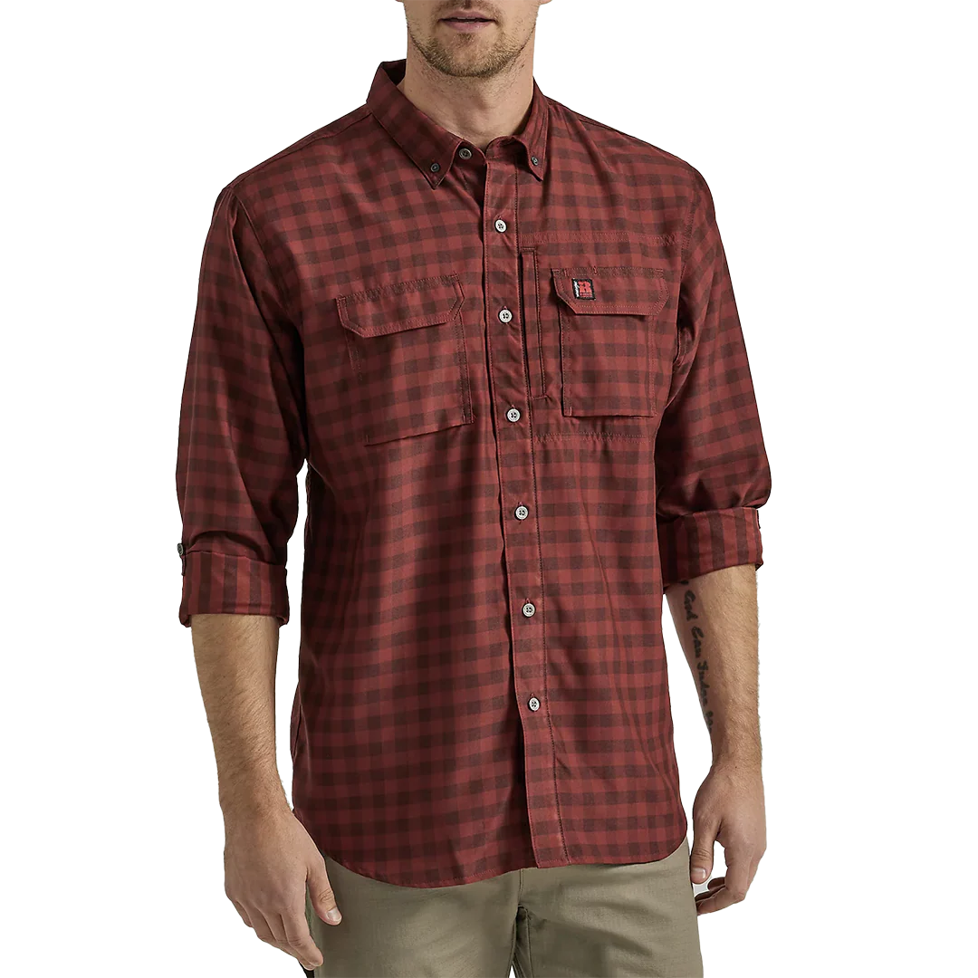 Wrangler RIGGS Workwear Men's Technical Long Sleeve Button Shirt