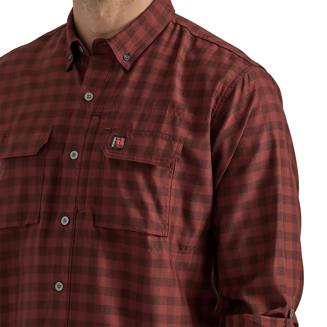 Wrangler RIGGS Workwear Men's Technical Long Sleeve Button Shirt - Image 4
