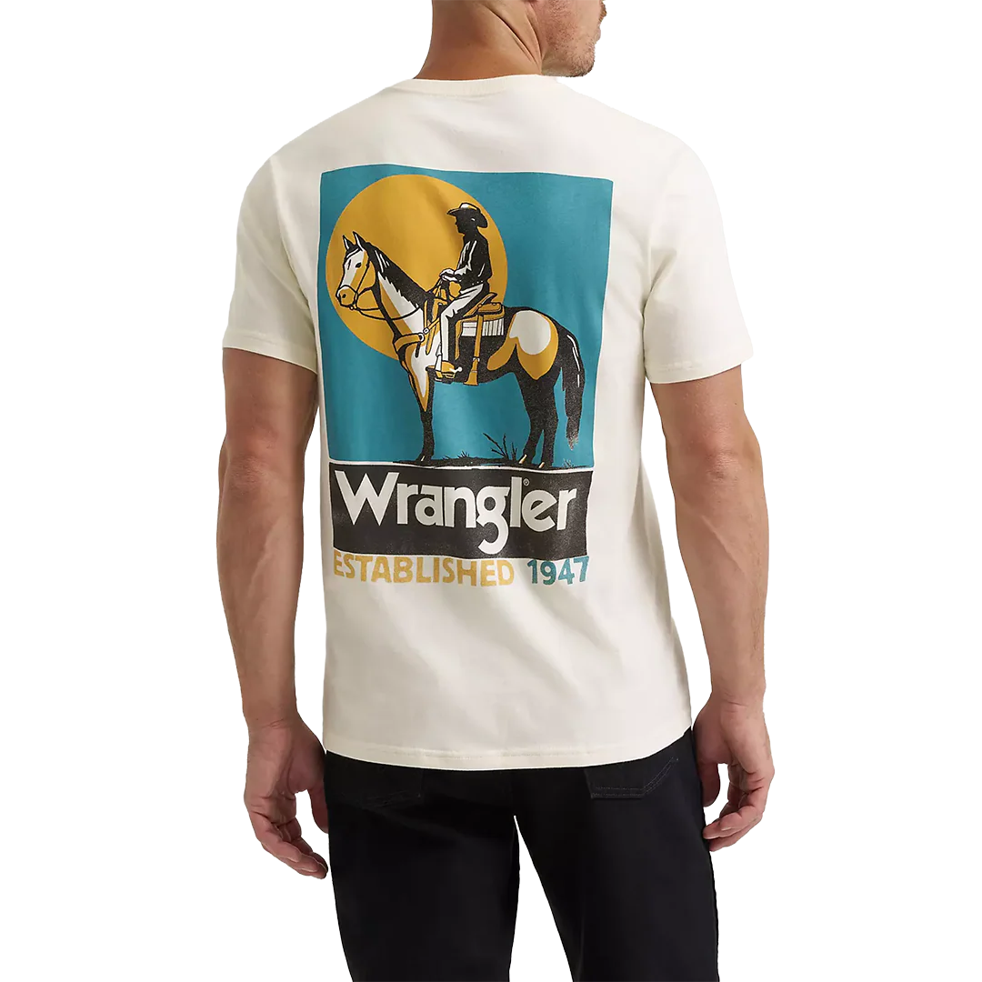 Wrangler Men's Silent Rider Back Graphic T-Shirt - Image 2