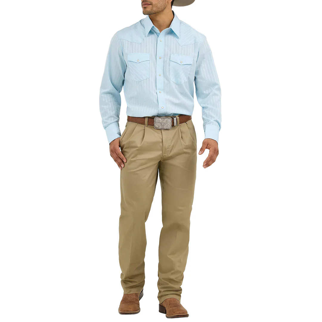 Wrangler Men's Sport Western Long Sleeve Snap Shirt - Image 10