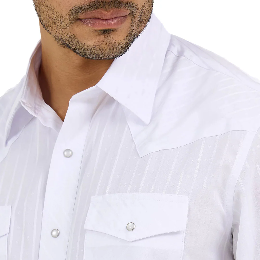 Wrangler Men's Sport Western Long Sleeve Snap Shirt - Image 3