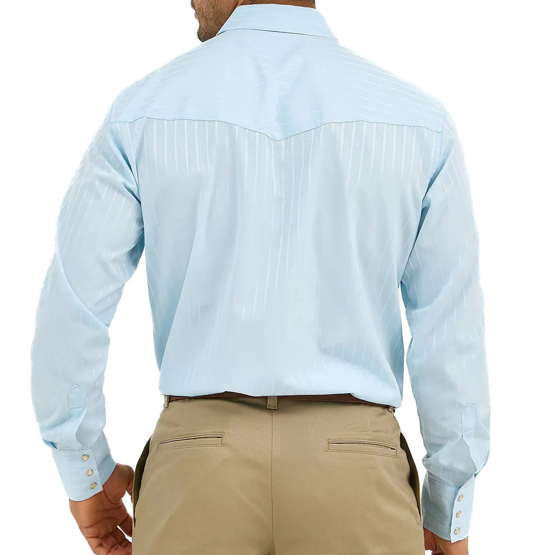 Wrangler Men's Sport Western Long Sleeve Snap Shirt - Image 9