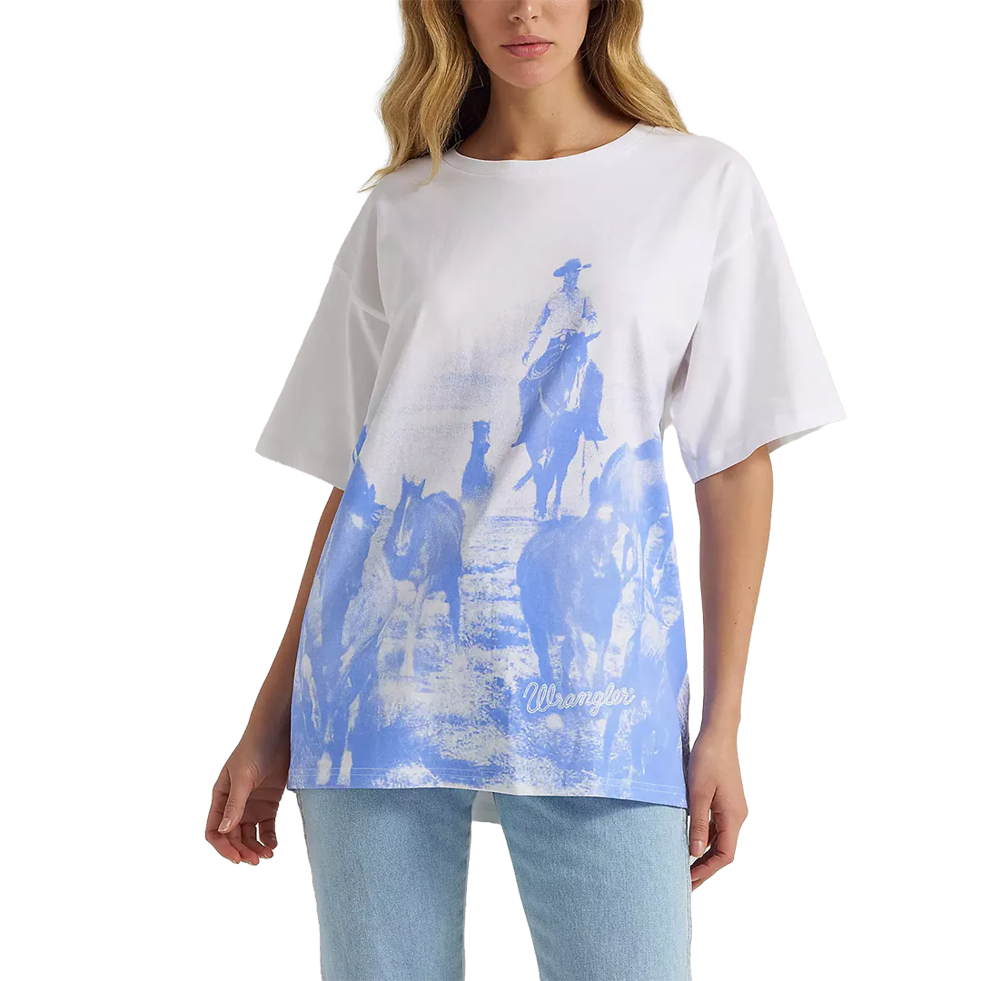 Wrangler Women's Horse Round Up Oversized T-Shirt
