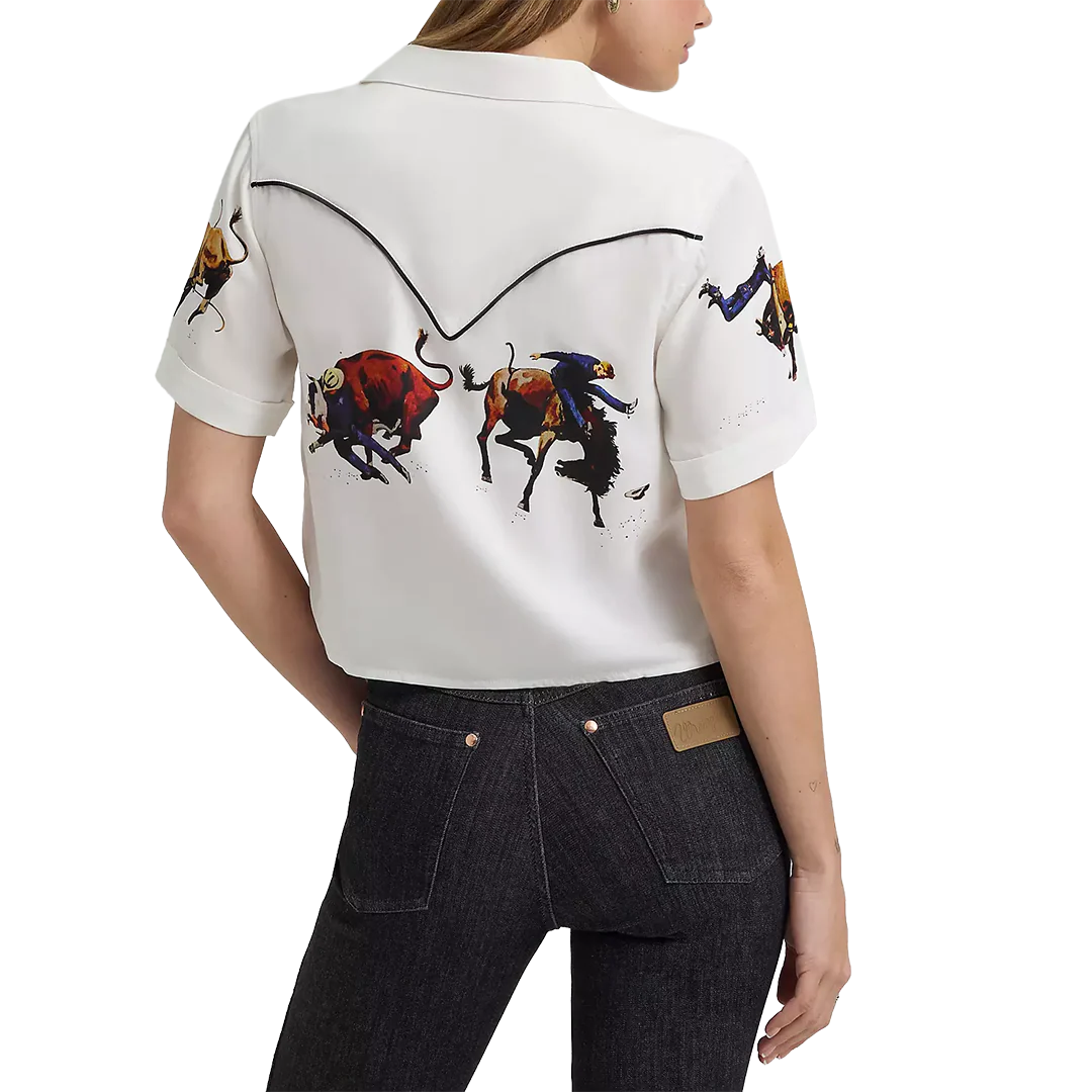 Wrangler Women's Lainey Wilson Camp Short Sleeve Button Shirt - Image 2